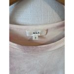 ALC Frank A.L.C. Jess Pink Cotton Puff Sleeve Crew Neck Tie Dye Mini Dress Size Small Photo 2