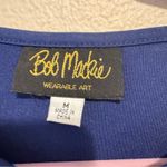 Bob Mackie  Wearable Art Blue White Sequined Mini Jacket Shrug Womens M Formal Photo 5