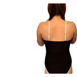 NEW Move With You SWIMSUIT Womens LG One Piece Black White Straps Backless Beach Photo 5