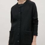 COS Black Textured Knit Longline Cardigan Photo 0