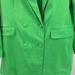 Kerrently the Drop green silky long blazer tie casual office holiday colorful Size L Photo 5