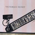 Victoria's Secret 
Rhinestone Logo Wristlet Keychain Strap Photo 0