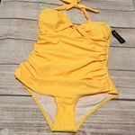 Tempt Me Women One Piece Yellow Swimsuit. Size L Photo 0