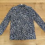 Lavender Brown  Animal Print Blazer in Navy & Ivory Photo 2