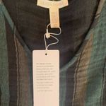 Eileen Fisher Striped Green Black Caftan/Tunic Dress | Women’s Size S/M Photo 11