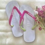 Havaianas White FlipFlops US 9 Photo 0
