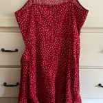 Princess Polly Red Polkadot Mini Wrap Dress Photo 1