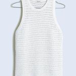 Madewell Crochet-Knit Crewneck Sweater Tank Size Medium Photo 5