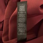 ASOS LUXE Curve Satin Shiny Wide Leg Jumpsuit Size 14 Wine/Burgundy Off Shoulder Red Photo 8