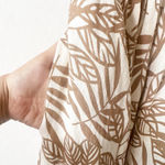 House of Harlow 1960 Linen Open Back Halter Dress Women Small Brown Photo 9