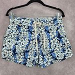 Syko Blue White Floral Board Swim Beach Pants Shorts Small S 7 Size undefined Photo 0