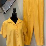Handmade Yellow Women's Pants & Jumpsuit Set 80’s not worn Photo 0