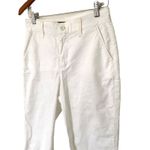 NYDJ White Lift Tuck Crop Chino Pants Cotton Blend Straight Crop Sz 6 Photo 8