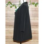Susan Lawrence Ladies Black Open Front Cardigan With Faux Cami Size L 3/4 Sleeve Photo 2