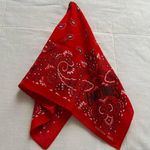 Red paisley bandana print bandana 0416 Photo 0