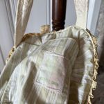 Vintage Handmade Patchwork Embroidered Cotton Tote Cottagecore Bag Pink Photo 13