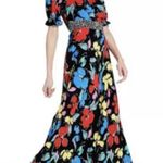 Rixo For Target Dress Size 0 Off The Shoulder Puff Sleeve Maxi Floral Print NWT Photo 3