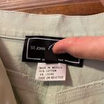 St. John  Women Stretch Denim Mint Green Pant Photo 5