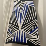 Wow Couture World of Women Black White Blue Geometric Print Bodycon Mini Dress Photo 10