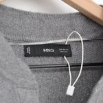 Mango  Knitted Bomber Sweater Jacket Snap in Dark Heather Gray Women's XS Photo 5