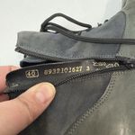 Remonte Boots Womens 40/9 Casual Lace Up Side Zip Cap Toe Bootie Gray Leather Blue Photo 6