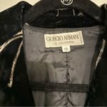 Giorgio Armani  Black Velvet Blazer with Silver Accents Photo 5