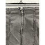 Free People Women's Denim Skirt Solid Black A Line Paneled Size 2 Photo 5