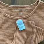 American Eagle Waffle Baby Tee Photo 4