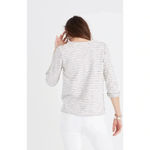 Madewell Striped Lace Up Top Size Medium Photo 1