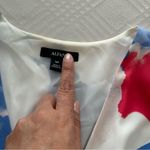 Alfani  Women's Petite Printed Wrap Dress Blue Soft Blooms Size 10P NWT Photo 4