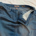 Nine West  American Vintage Denim Mini Skirt Medium Wash Stretch Mid Rise Sz 14 Photo 4