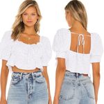 Majorelle REVOLVE Vivien Floral Top in White in Size S Photo 1