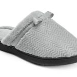 Isotoner  NEW Women's Light Gray Clog Slippers Shoe Size 7.5 - 8 Heel Cushion Photo 0