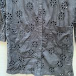 Patrick Robinson‎ Eyelet Tunic Dress Coverup Black Photo 8