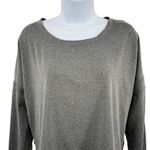 Balance Collection Athletic Top Long Sleeve Mesh Back Shirt Medium Gray Black Photo 3