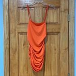 Orange Mini Dress Sleeveless Size Small Photo 4