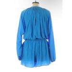 Ramy Brook DJ V Neck Beach Coastal Bright Blue Romper Size XS MSRP $425 NWT Photo 2
