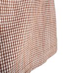 Free People  Fitted Waist Straight Hem Plaid Big Dreams Mini Skort Size 4 Orange Photo 5