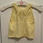 Free People Intimately Yellow Seamless Cut Out Bra Crop Top Brami Photo 2