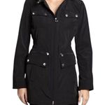 Laundry by Shelli Segal Rain Coat Jacket Hooded Full Zip Black Photo 0