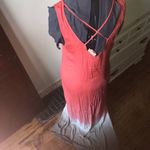 La Blanca  double dip coral & gray beachy maxi dress Photo 1