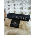 a.n.a  Women's 1X Cream‎ Crochet Knit Open Front Cardigan Shrug Sweater Top fairy Photo 1
