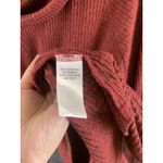 Sonoma  Women’s Sweater Cowl Neck Ribbed Top Shirt SO SOFT Stretch Red Size L $36 Photo 5