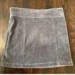 POL  Grey Corduroy Moto Style Studs Zippers Mini Size Large Photo 3