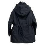 The Kooples NWT Memory Sweet Black Hooded Faux Fur Parka Women’s Size Small Photo 8