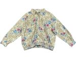 Alfred Dunner  Tan Floral Leopard Animal Print Long Sleeve Blouse 24W Photo 1