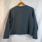 LL Bean Button Front Cropped Layering Knit Cardigan Casual Conservative Size SM Blue Photo 1
