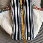 Rebecca Minkoff Large Reversible Fabric Fan Canvas Floral Tote Handbag Photo 9