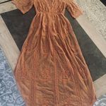 Wishlist As You Wish Womens Embroidered Lace Maxi Dress Photo 7