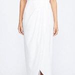 Shona joy  Core U Bustier Dress in Ivory Size 2 Midi Bridal Shower Wedding Bride Photo 0